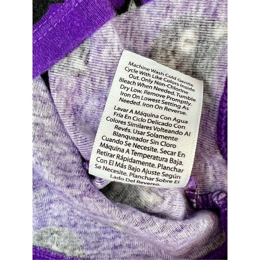 Celebrate‎ Halloween Purple Black Cats Sleepwear Knit Pajama Set 8 Spooky Fun